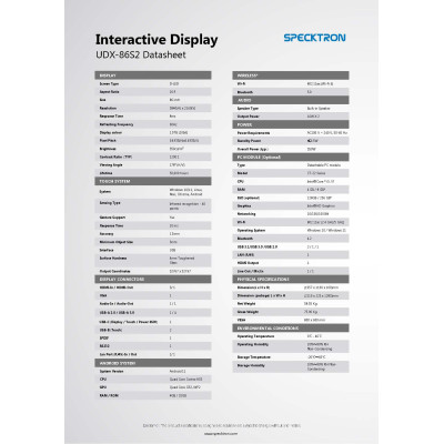 Specktron Interactive Display